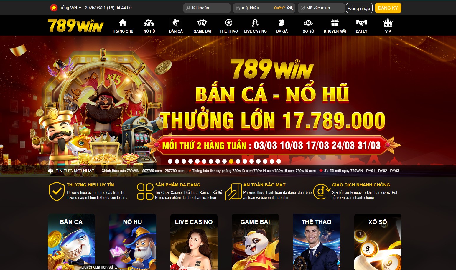 giới thiệu nhà cái 789win